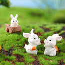 Cartoon Carrot Rabbit Figurines - FurryZone