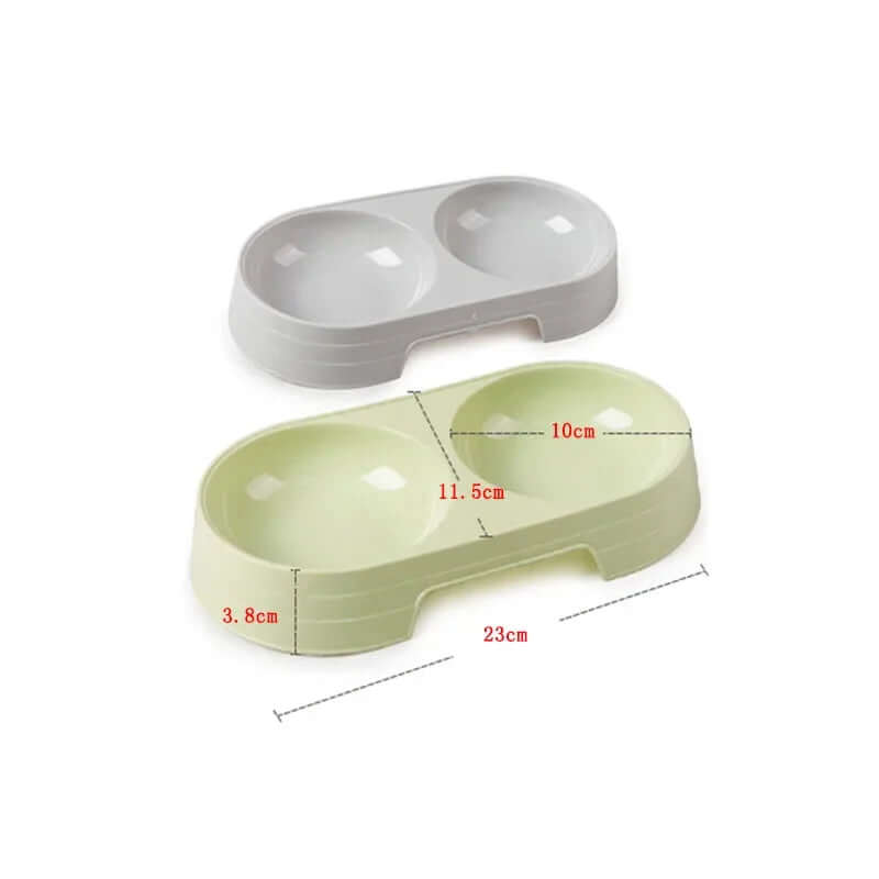 Double Stainless Steel Pet Bowls - FurryZone