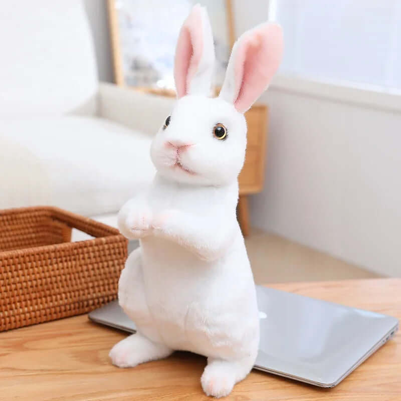 20cm Realistic Rabbit Plush Toy - FurryZone