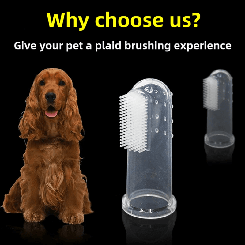 Pet Silicone Finger Cots Toothbrush FurryZone