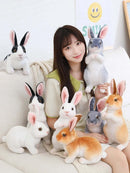 20cm Realistic Rabbit Plush Toy - FurryZone