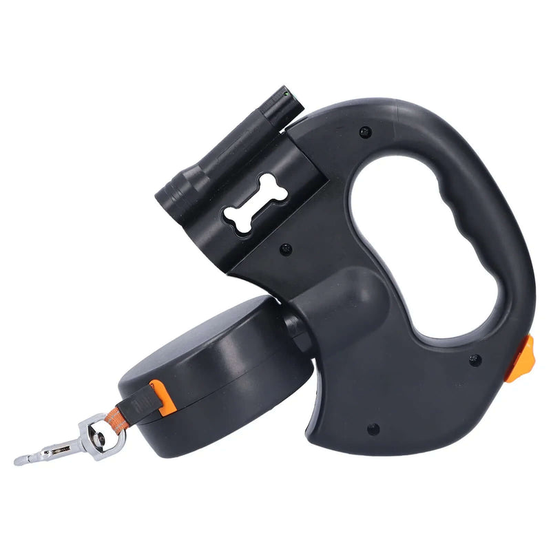 Best Automatic Retractable Double Dog Leash with Flashlight FurryZone