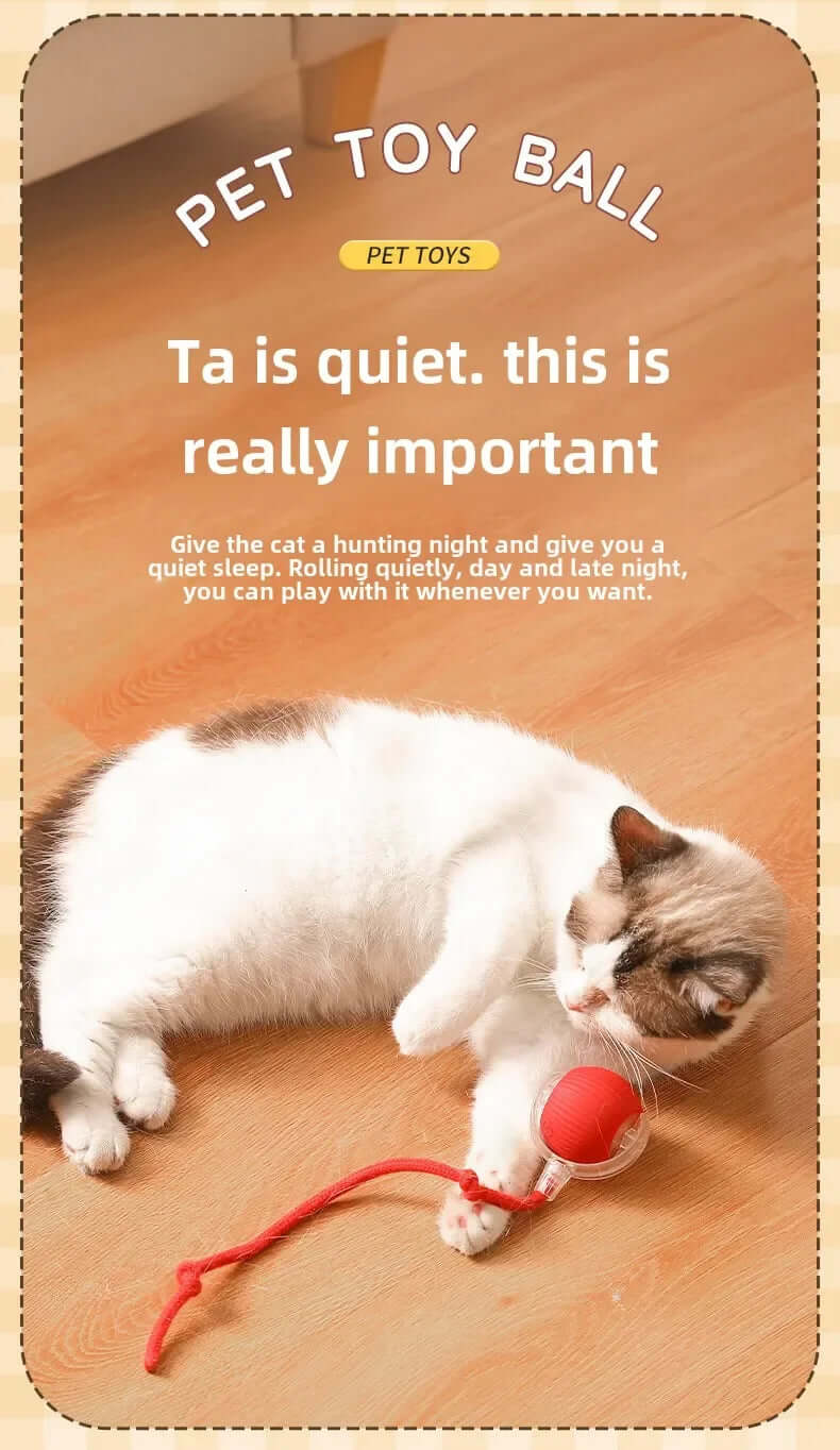Rechargeable Smart Interactive Pet Rolling Ball Toy - FurryZone