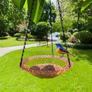 Bird Flower Shaped Hanging Bird Feeder Birdbath - FurryZone