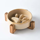 Slow Food Ceramic Bowl for Dogs and Cats - FurryZone