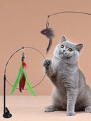 Interactive Feather Bird Cat Toy - FurryZone