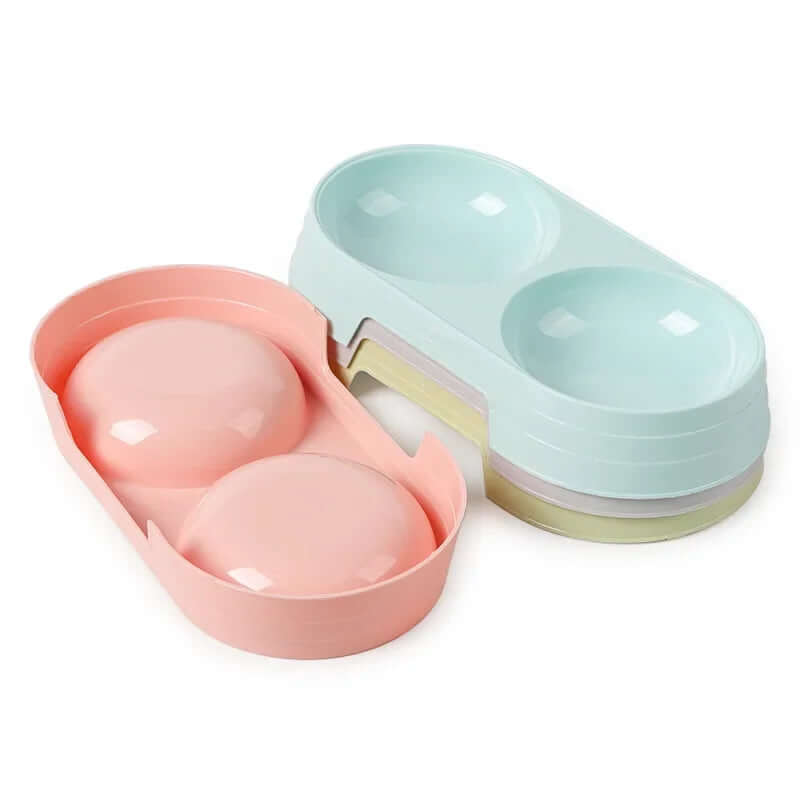 Double Stainless Steel Pet Bowls - FurryZone