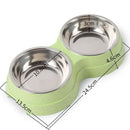 Double Stainless Steel Pet Bowls - FurryZone