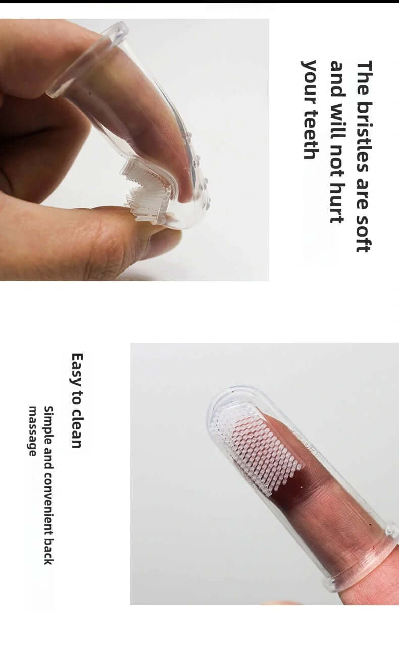Pet Silicone Finger Cots Toothbrush FurryZone