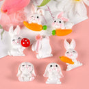 10pcs Carrot Rabbit Resin Flat Back Embellishments - FurryZone