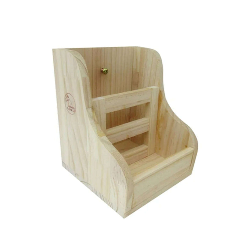 Rabbit Grass Feeder Wooden Bowl - FurryZone