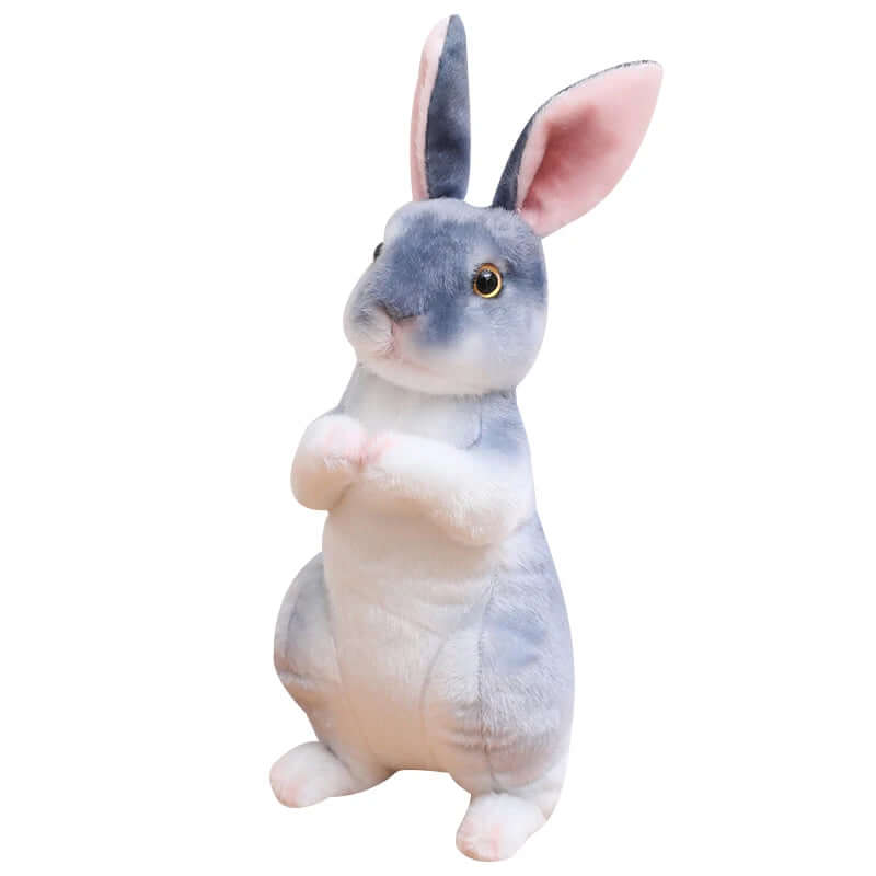 Simulation Kawaii Long-Eared Realistic Rabbit Plush Toy - FurryZone