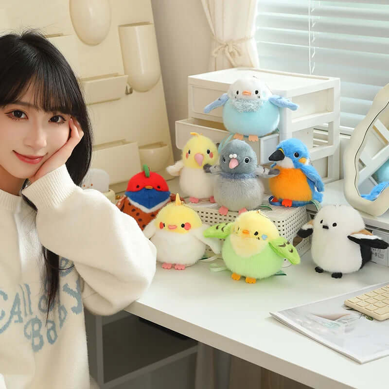 Simulation Bird Plush Doll Pendant - FurryZone