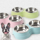 Double Stainless Steel Pet Bowls - FurryZone