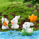Cartoon Carrot Rabbit Figurines - FurryZone