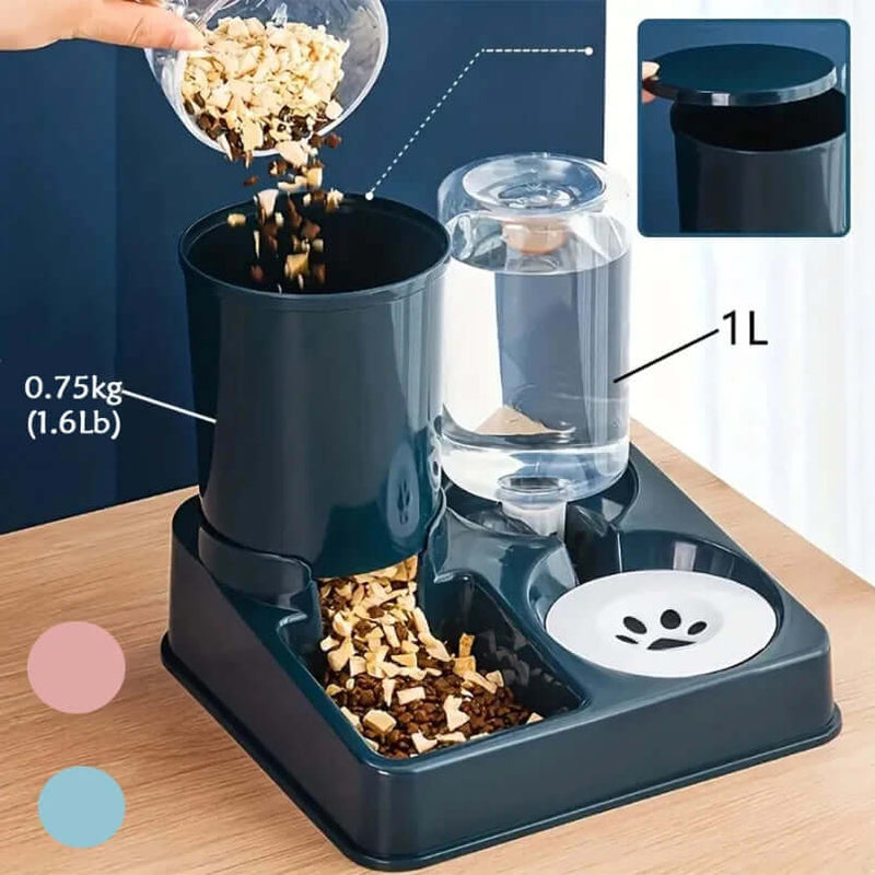 Automatic Pet Feeder Water Dispenser - FurryZone