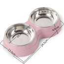Double Stainless Steel Pet Bowls - FurryZone