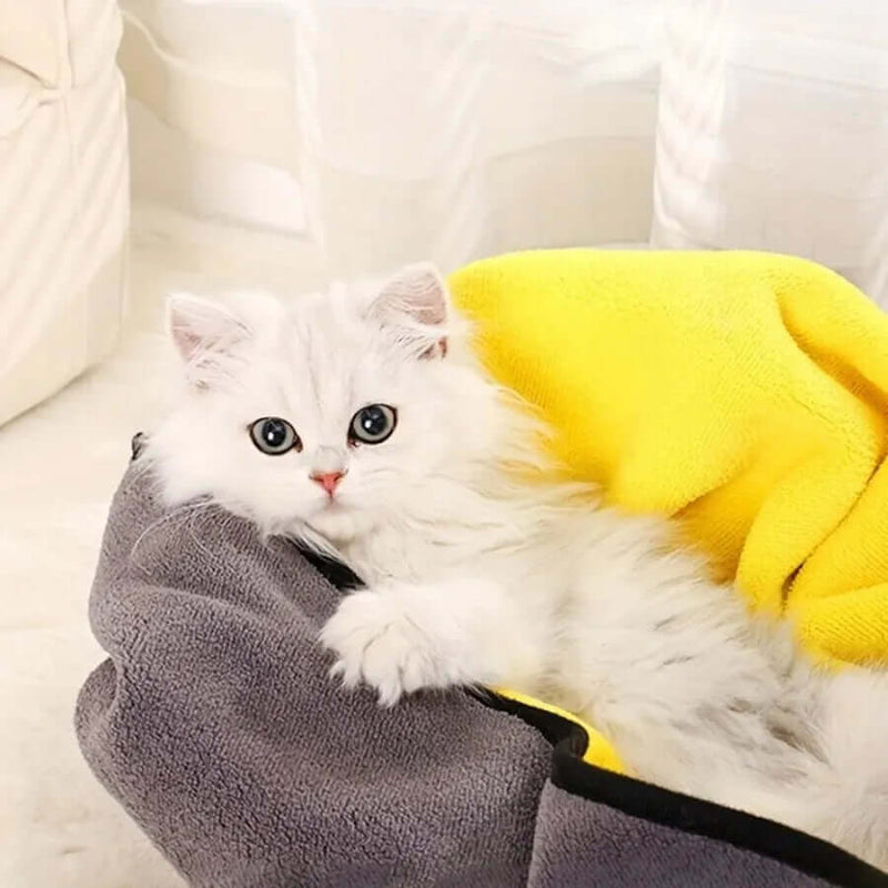 Pet Bath Microfiber Absorbent Soft Towel - FurryZone