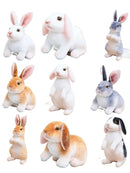 20cm Realistic Rabbit Plush Toy - FurryZone