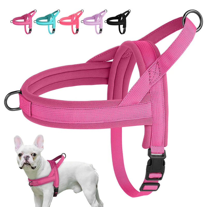 Soft Padded Adjustable Pet Pug Harness - FurryZone