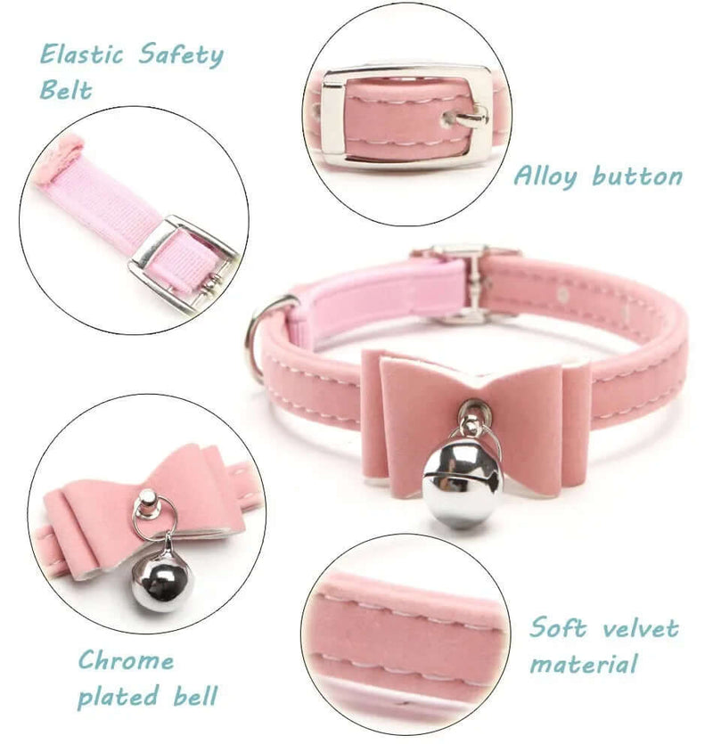 Pet Bow Tie Collar with Bell for Dogs and Cats FurryZone