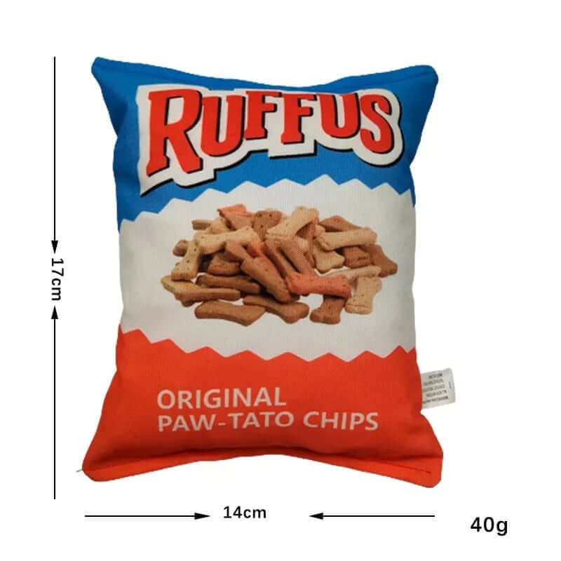 Funny Crisps Plush Dog Toy - FurryZone