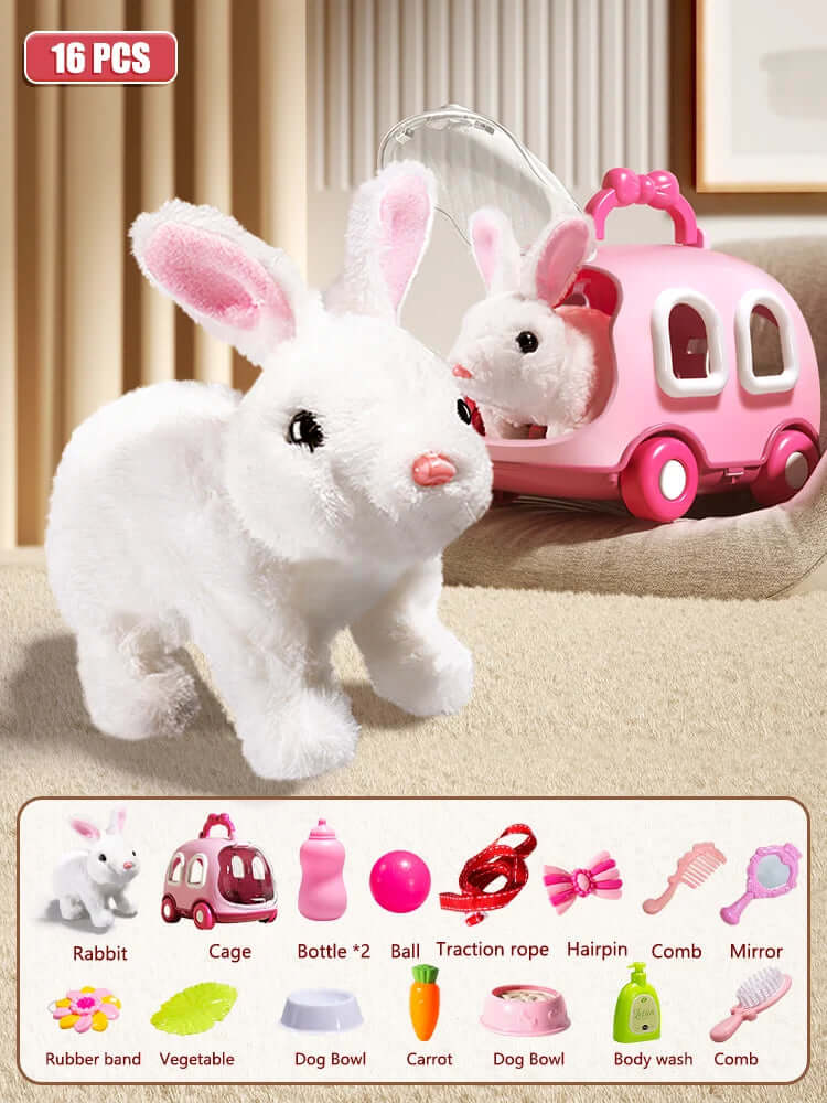Interactive Walking Rabbit Plush Toy - FurryZone