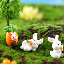 Cartoon Carrot Rabbit Figurines - FurryZone