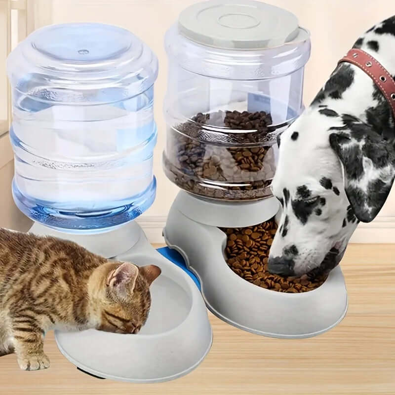 Large-Capacity Automatic Pet Water & Food Feeder - FurryZone
