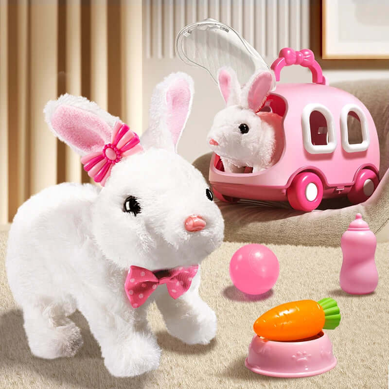 Interactive Walking Rabbit Plush Toy - FurryZone