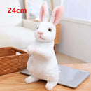 Simulation Kawaii Long-Eared Realistic Rabbit Plush Toy - FurryZone