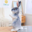 Simulation Kawaii Long-Eared Realistic Rabbit Plush Toy - FurryZone