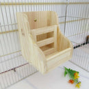 Rabbit Grass Feeder Wooden Bowl - FurryZone