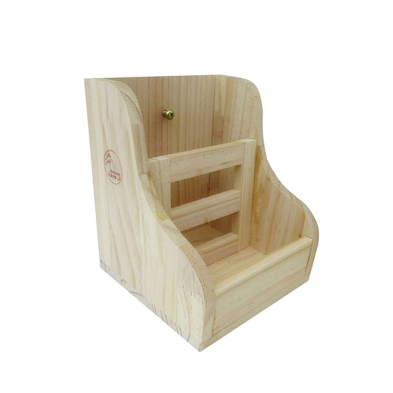 Rabbit Grass Feeder Wooden Bowl - FurryZone