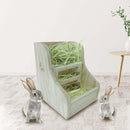 Rabbit Grass Feeder Wooden Bowl - FurryZone